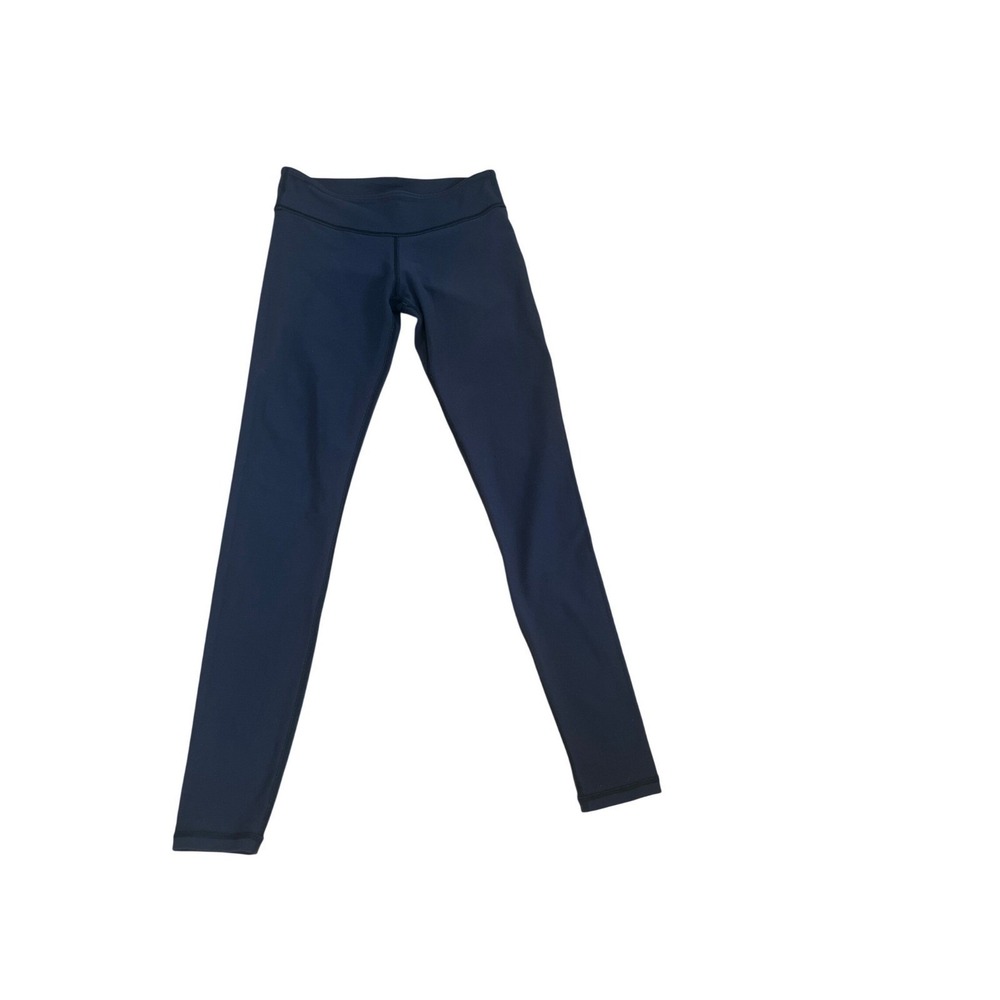 Ivivva Lululemon Navy Athletic Leggings Girls 14‎ Fits Womens Small